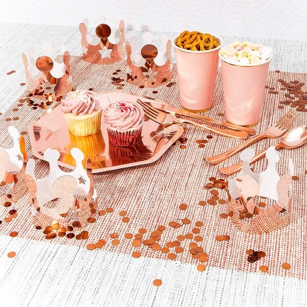 rose gold theme baby shower