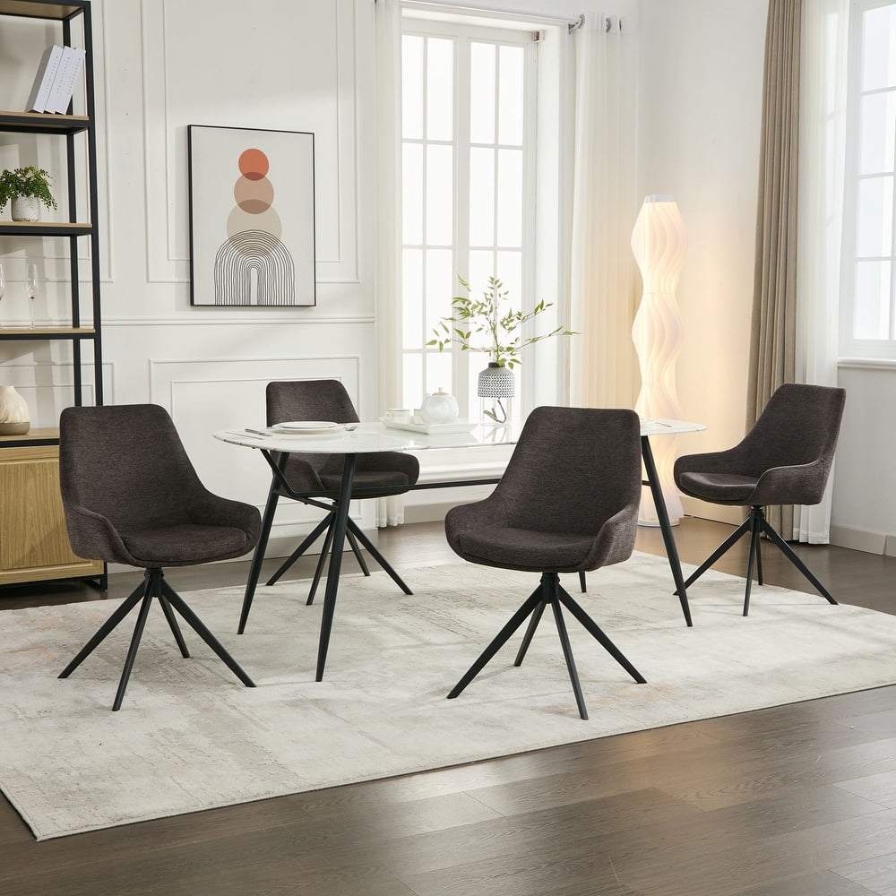 Swivel Dining Chairs set of 2/4,Mid Century Modern Dining Room Chairs