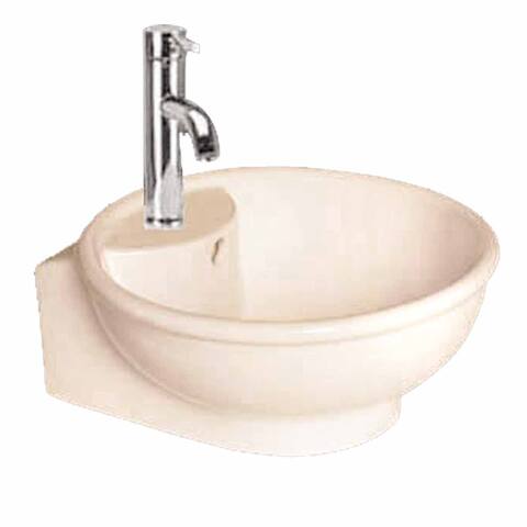 Glossy Vitreous China Bathroom Vessel Sink Lucille Above Counter