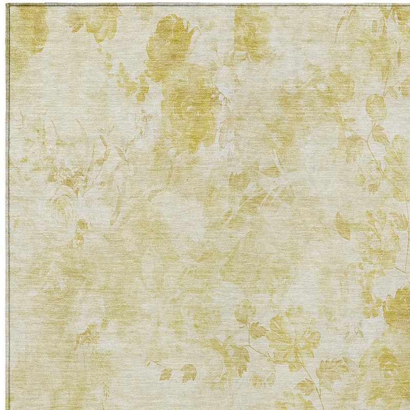 HomeRoots Floral Transitional Rectangle Outdoor Rug