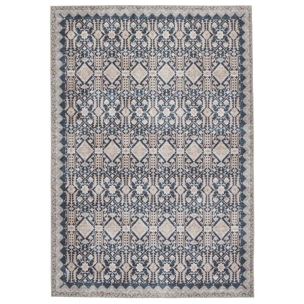 Dalia Machine Washable Trellis Area Rug