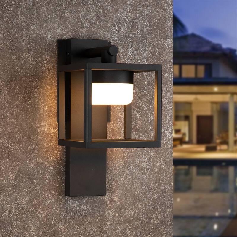 Modern Waterproof Wall Sconce - Black