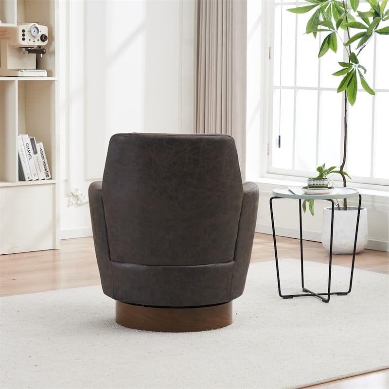 Swivel Barrel Chair, Swivel Accent Chairs Armchair,Round Barrel Chairs