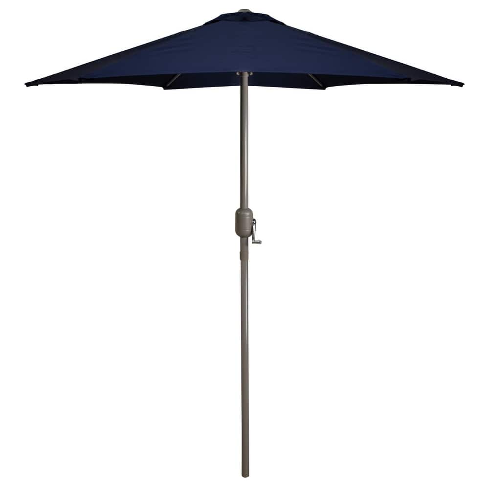 7.5ft Outdoor Patio Market Umbrella with Hand Crank