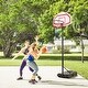 preview thumbnail 2 of 4, Portable Basketball Hoop Stand Height Adjustable Goal System W/2 Nets