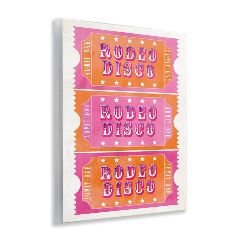 Stupell Rodeo Disco Ticket Stubs Wall Plaque Art Design By Susan Arnot
