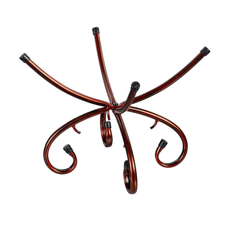 15" Metal Copper Convertible Bird Bath Stand