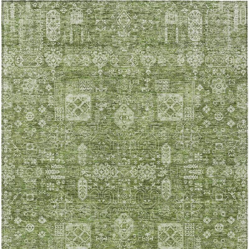 HomeRoots Oriental Transitional Rectangle Outdoor Rug