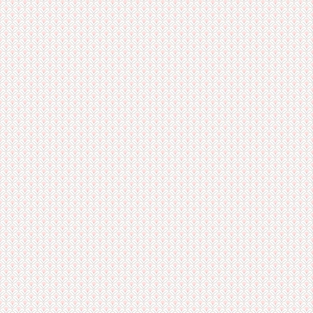 Galerie Wallcoverings Secret Garden Geometric Floral Scallop Non-woven Matte Wallpaper Roll