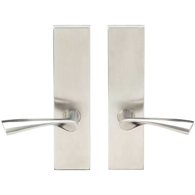 INOX Fire Rated Breeze Privacy Door Lever Set with TL4 Latch, 2-3/8 - Satin  Stainless Steel