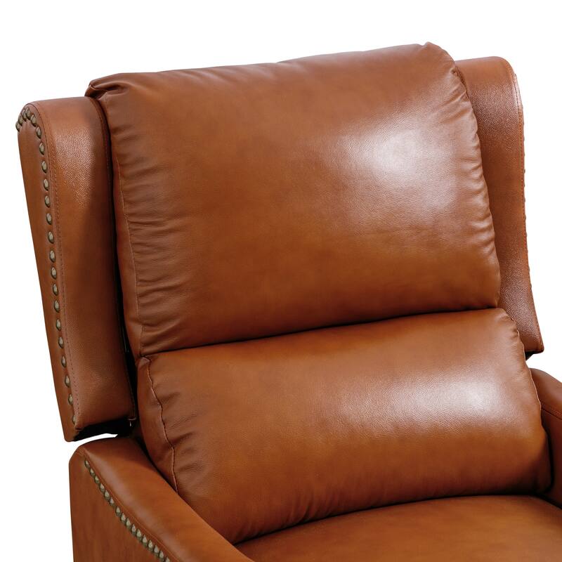 Leather Pushback Recliner Comfortable Living Room Chair