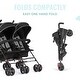 preview thumbnail 12 of 16, Dream On Me Volgo Twin Umbrella Stroller
