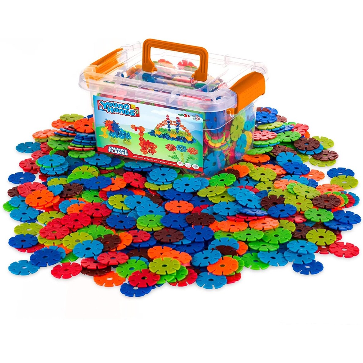 Creative Kids - 1400 pièces - Disques en plastique emboîtables pour une  construction