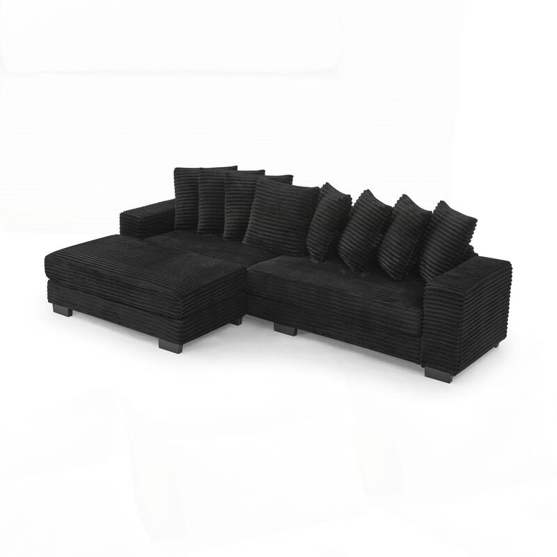 L-Shaped Modular Convertible Sofa