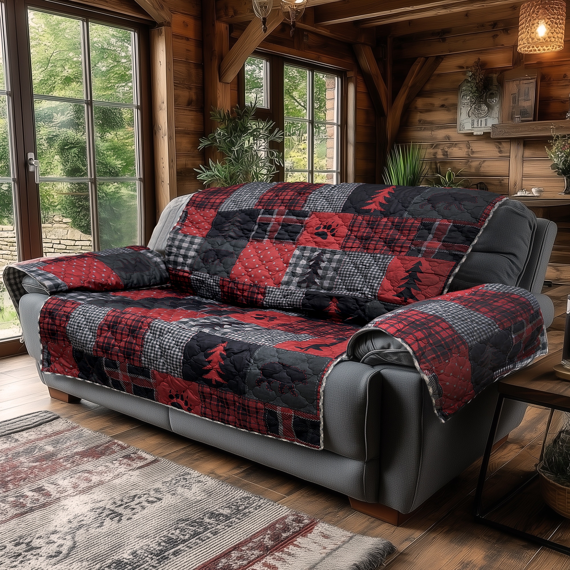 Donna Sharp Red Forest Furniture Covers