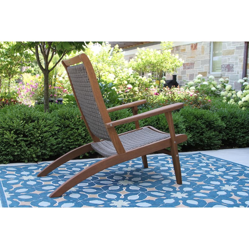 Eilaf 3 pc. Eucalyptus Wicker Lounger Set with Round End Table