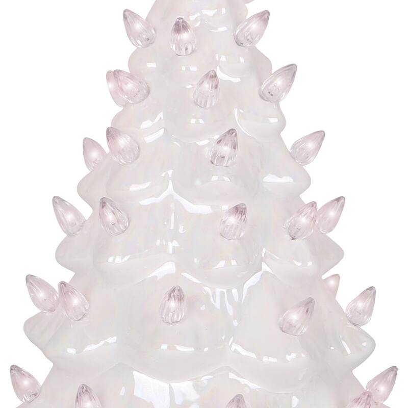 Pearl White Ceramic Christmas Tree