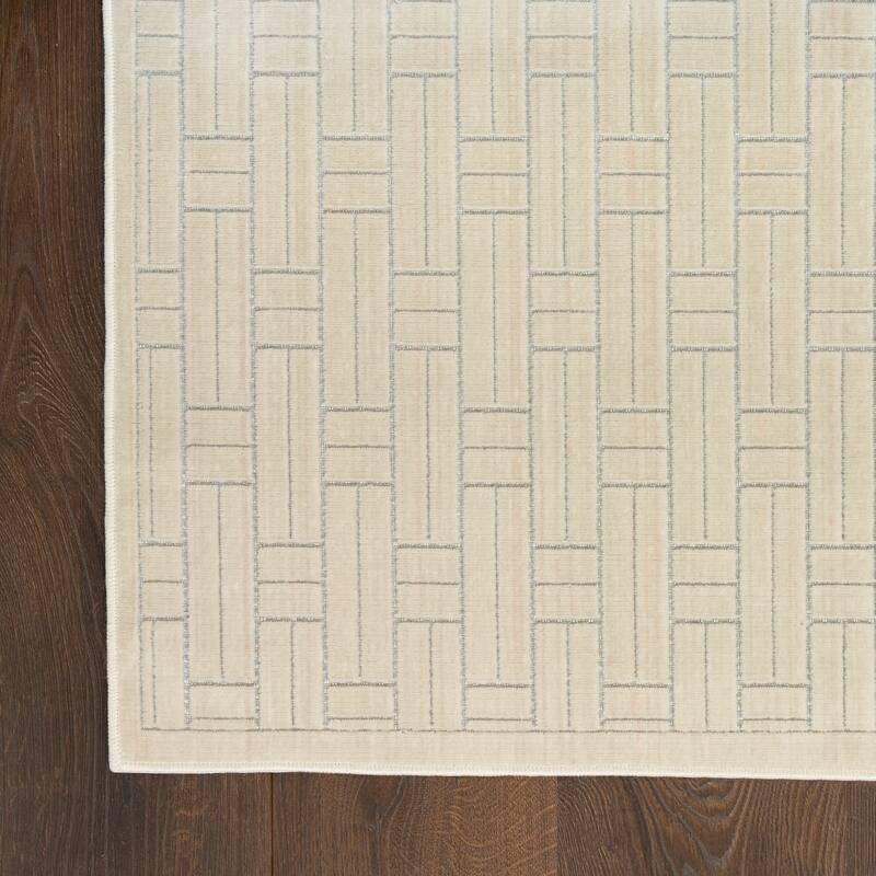 Nourison Washable Charm Indoor only Modern Geometric Area Rug