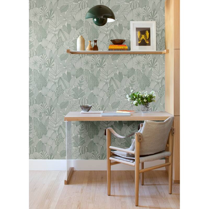 A-Street Prints Mathias Green Botanical Wallpaper