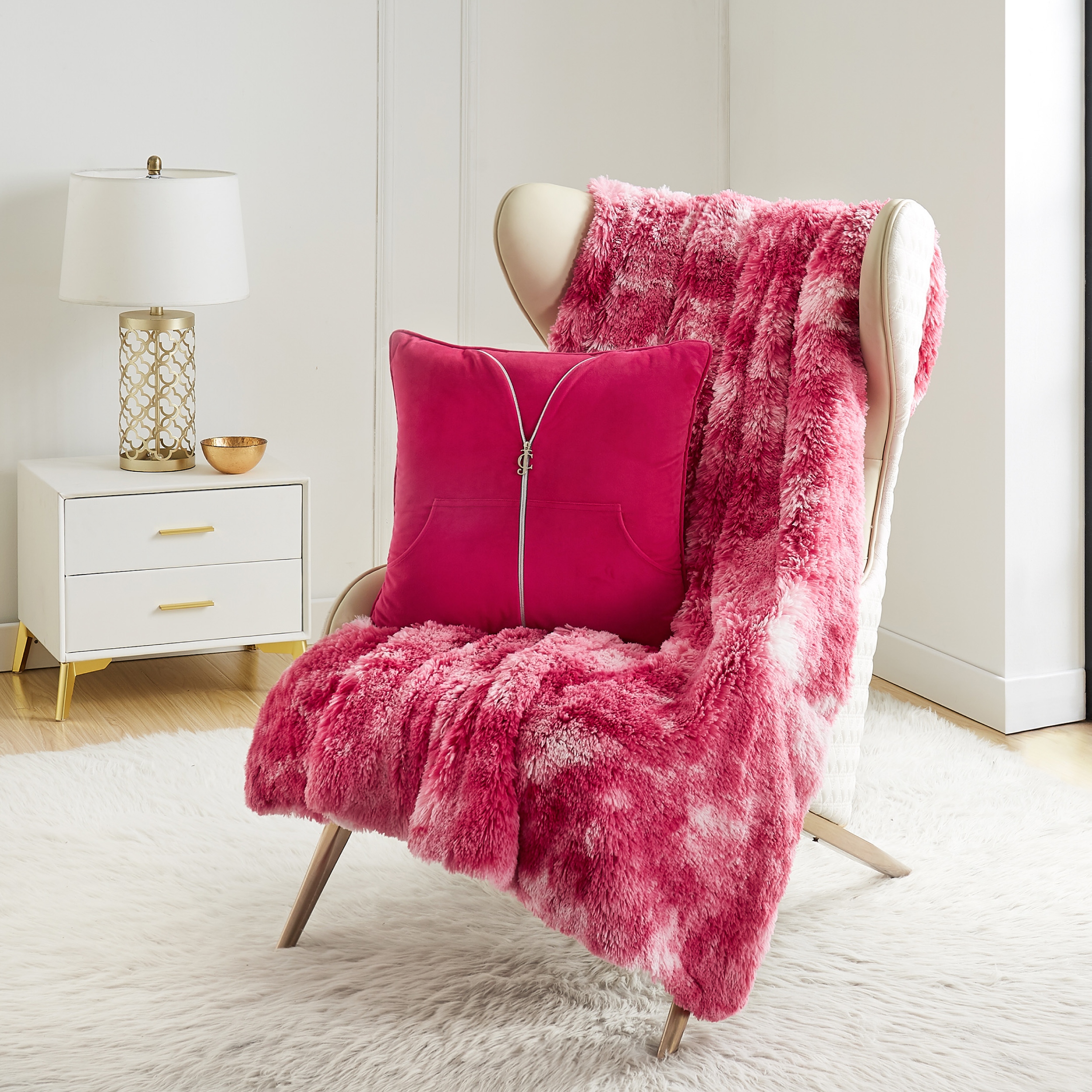 Juicy couture plush throw deals