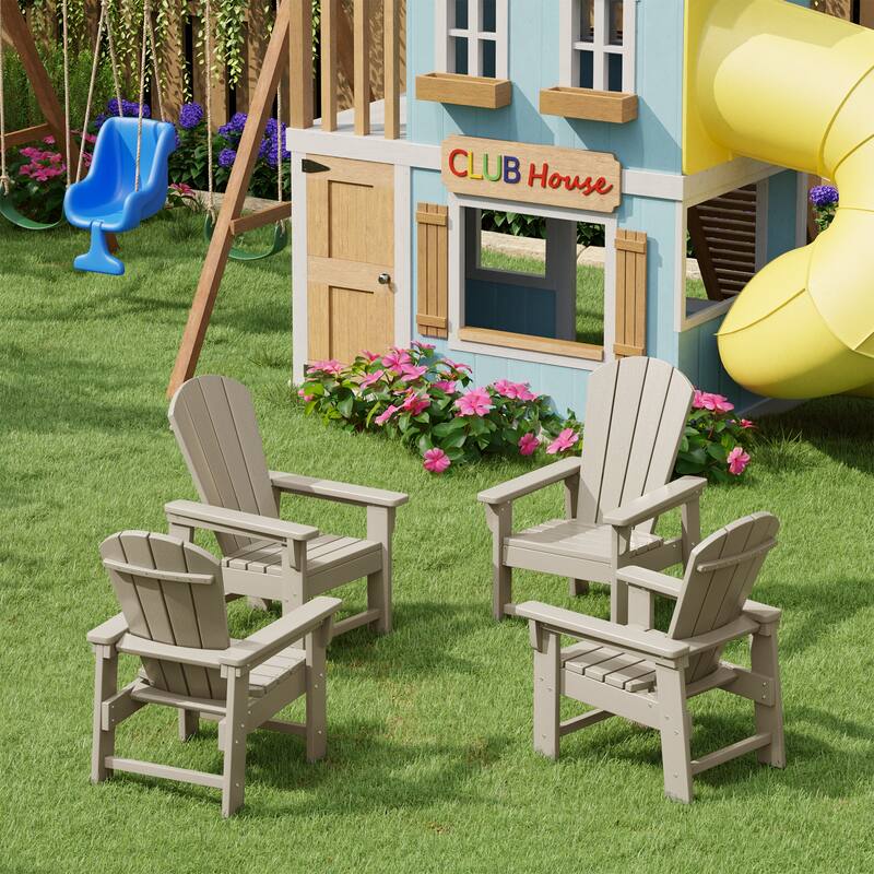 Laguna Kids Outdoor Poly Adirondack Chair (Set of 4)