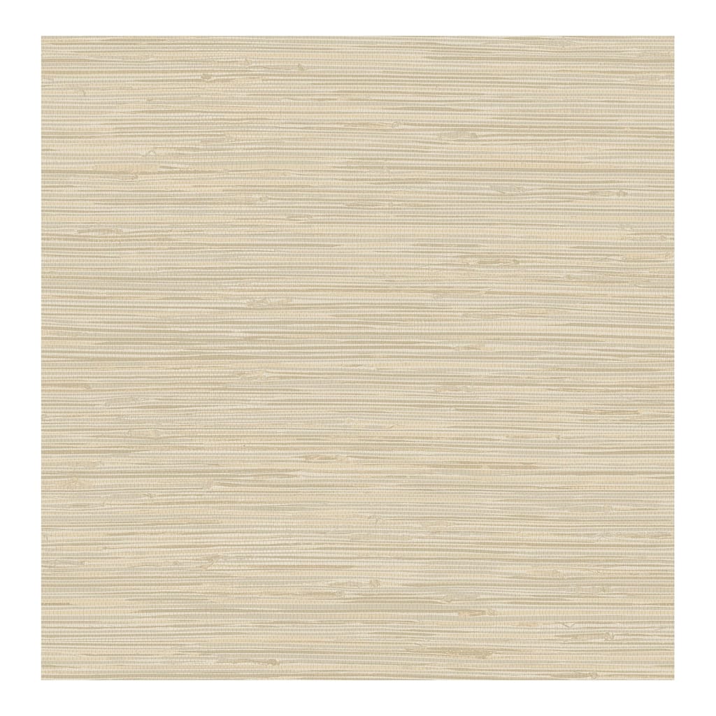 NuWallpaper Tibetan Grasscloth Cream Peel & Stick Wallpaper - 216in x 20.5in x 0.025in