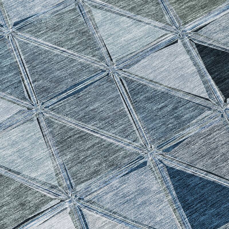 Machine Washable Indoor/ Outdoor Chantille Modern Diamonds Rug