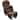 Brown Nursery Glider Rocking Chair with Ottoman