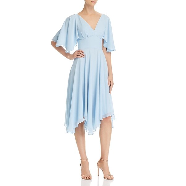 pale blue cocktail dress