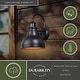 preview thumbnail 6 of 12, Delano Bronze Dusk to Dawn Outdoor Wall Light - 9-in W x 13.25-in H x 11.25-in D