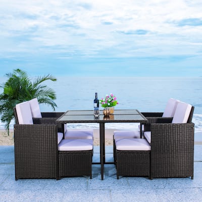 SAFAVIEH Outdoor Kaydence 5-Piece Patio Dining Set - 44Wx44Dx29H