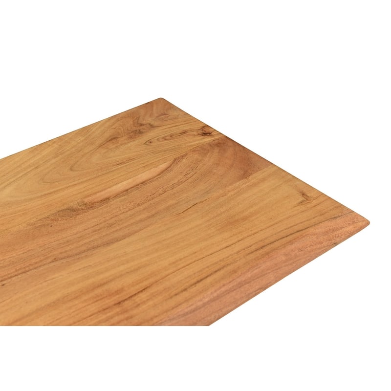 Solid Wood Angled Leg Dining Table - 80 Inch