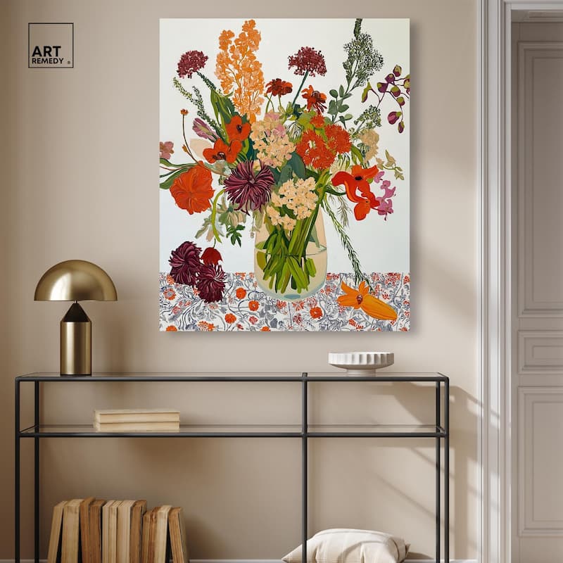 Abundant Blossom Canvas by Art Remedy, Gallery Wrapped