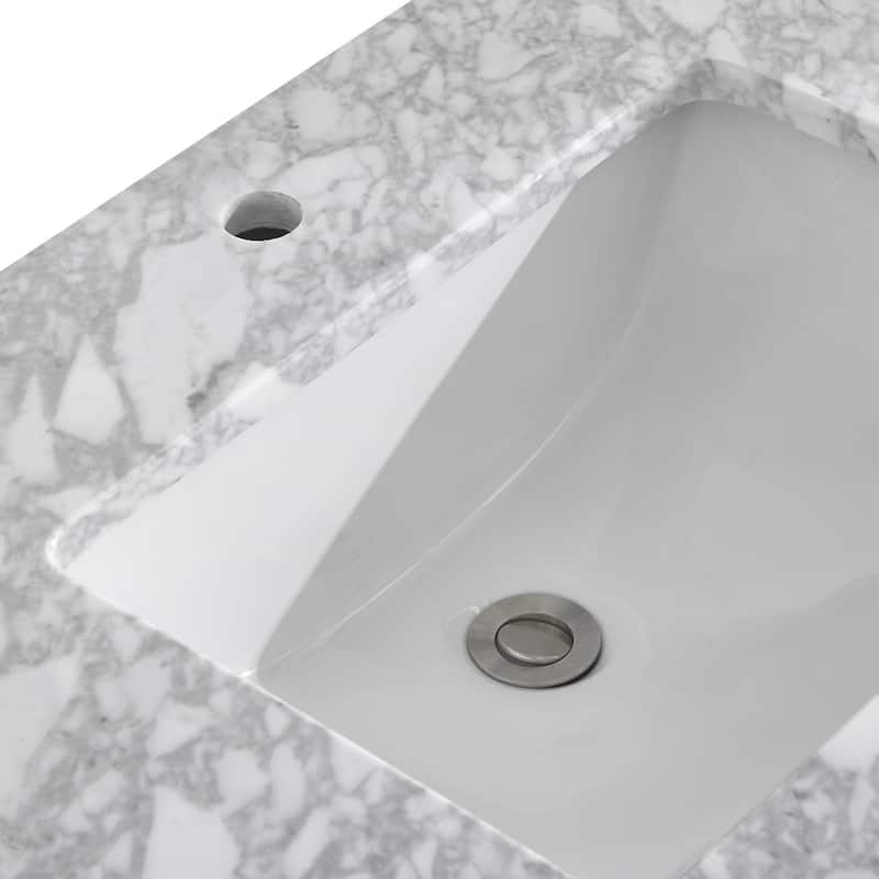 Amaya Marble Countertop 48-inch Single-sink Bathroom Vanity Set