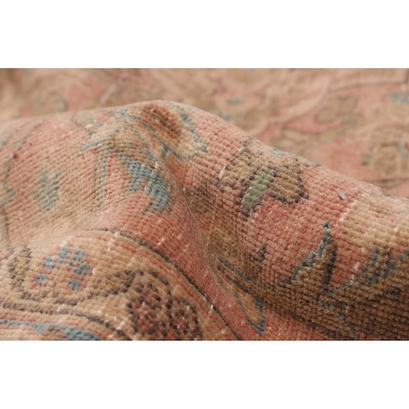 ECARPETGALLERY Hand-knotted Antalya Vintage Salmon Wool Rug - 8'5 x 12'2