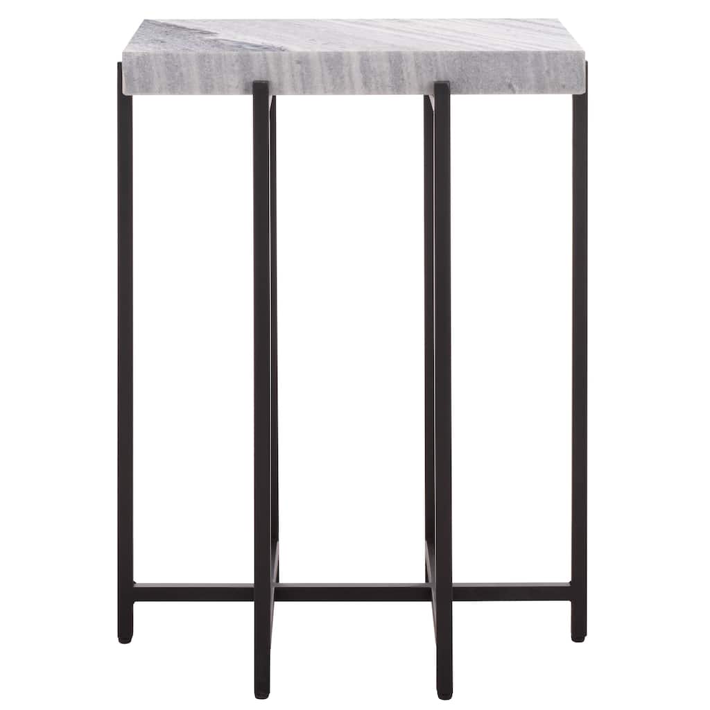 SAFAVIEH Home Aloha Marble Side Table - 18"W x 13"D x 24"H