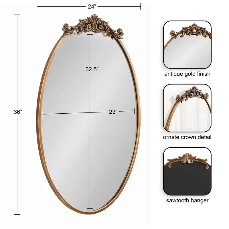 Kate and Laurel Arendahl Glam Ornate Mirror