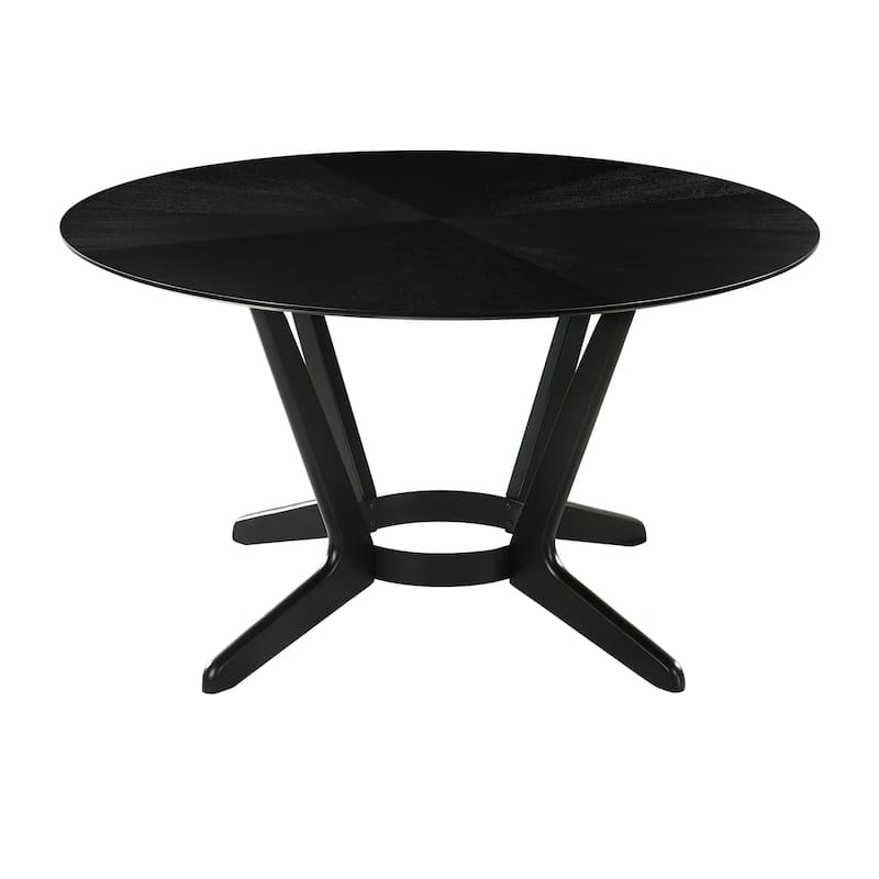 Santana 7 Piece Round Wood Dining Set