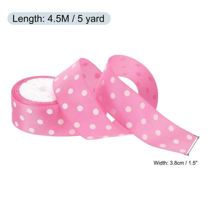 Grosgrain Ribbons with Dots Ribbon Bow Decoration