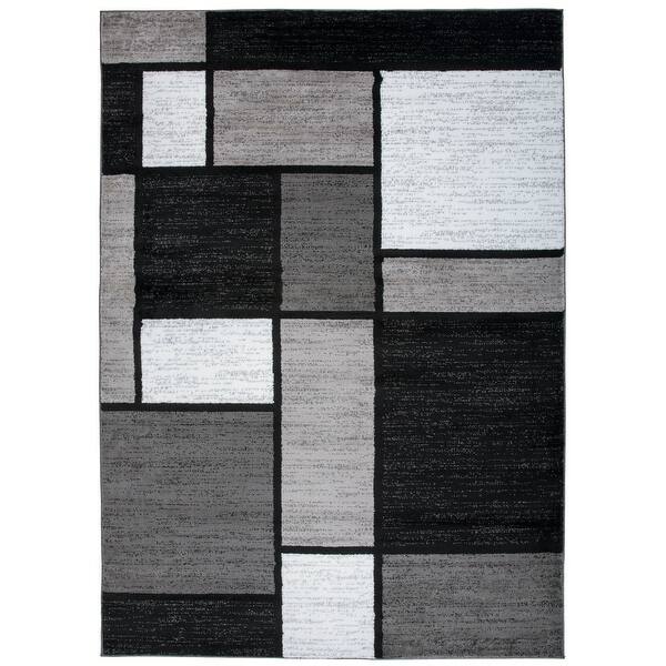 Contemporary Modern Boxed Color Block Area Rug On Sale Overstock 10302952
