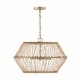 preview thumbnail 1 of 2, Wren 4-light Matte Brass Pendant