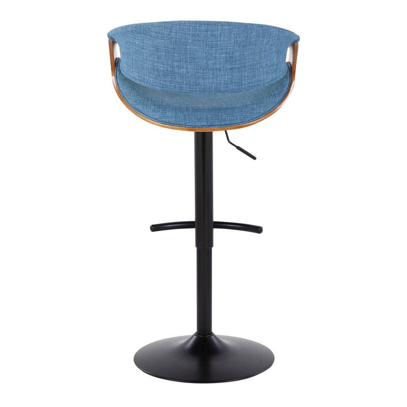 Carson Carrington Sauda Adjustable Bar Stool with Rounded T Footrest (Set of 2)