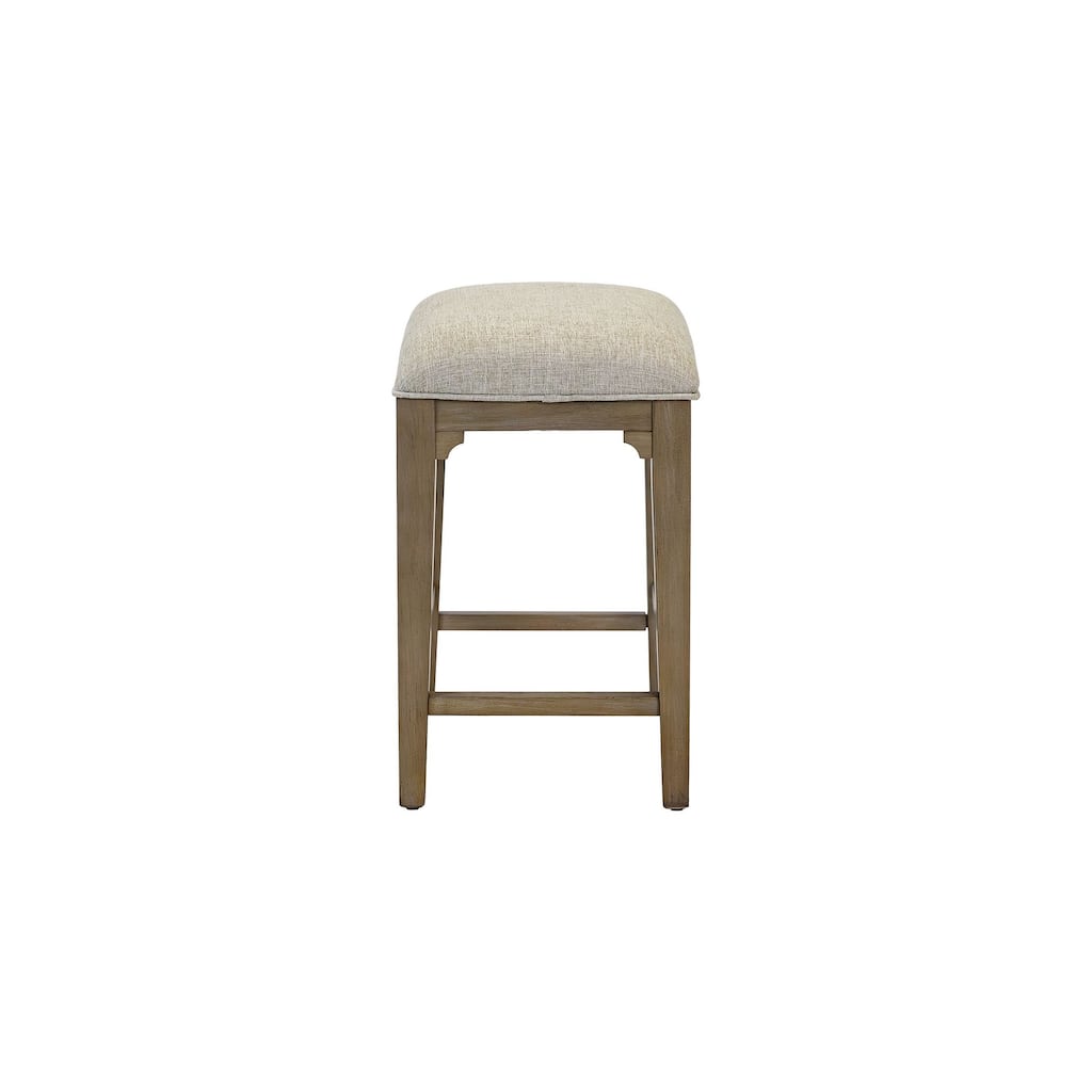 Two Modern Wood Counter Height Kitchen Dining Table Stools, Brown