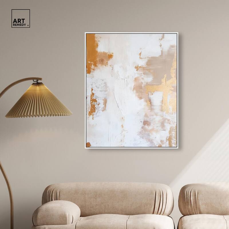Golden Bronze Ripple I Canvas by Art Remedy
