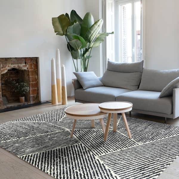 slide 2 of 22, Larsen Modern Varied Stripes Area Rug