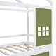 preview thumbnail 12 of 47, Twin Size Wood House Bed with 2 Drawers and Window Decoration