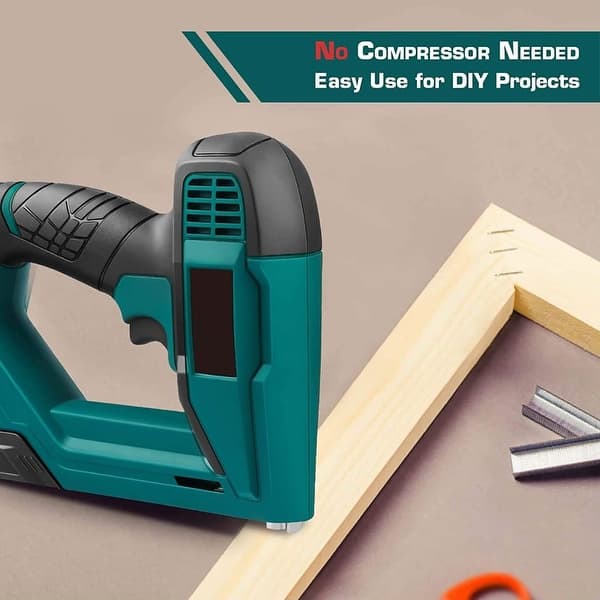 WORKPRO 6 In 1 Staple Gun, Electric Stapler Tacker, 110V Corded Brad Nailer For DIY Project Of Woodworking