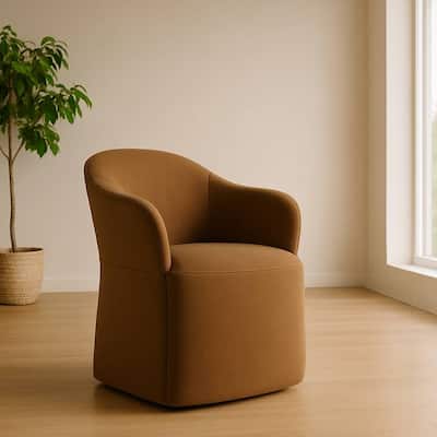 Modrest Timothy Modern Brown Fabric Dining Chair