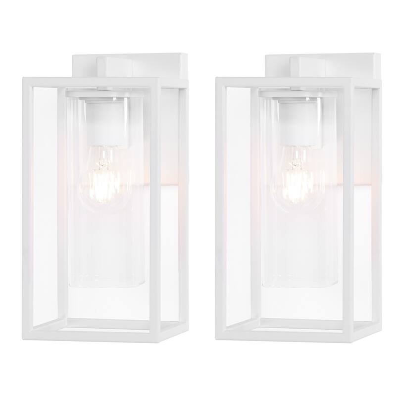Outdoor Wall Sconce with Clear Glass Shade