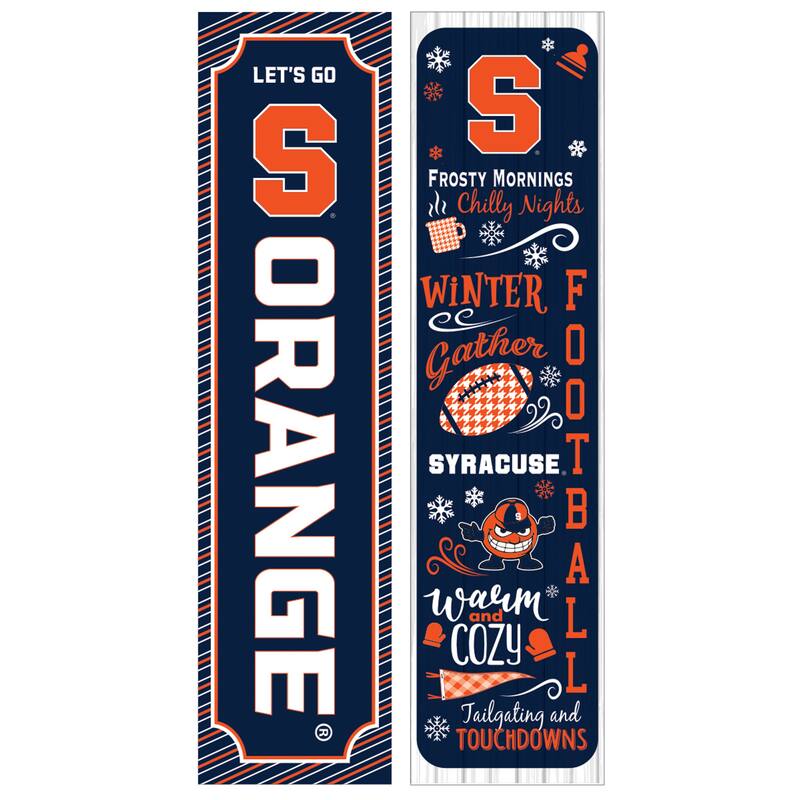 47" Double Sided Seasonal Porch Leaner, Syracuse University - 47" x 11.25"